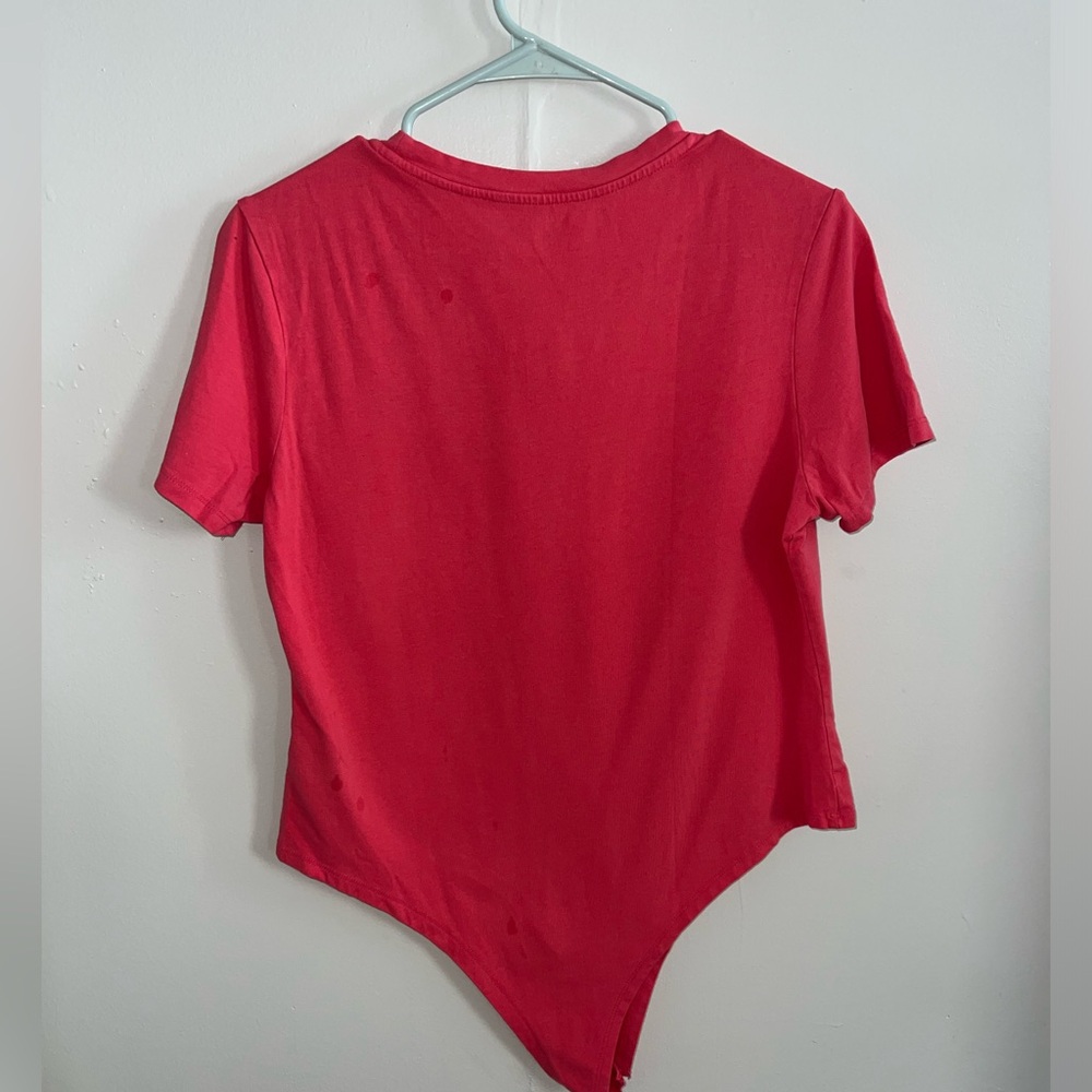Primark Cares Women’s Stretch Short Sleeve Pink Bodysuit Size XL - Picture 3 of 3